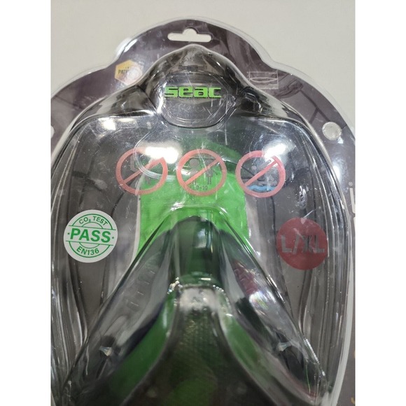 Seac FULL FACE MAGICA L/XL GREY CLEAR/ GREEN LIME Mask Snorkel - Picture 4 of 10